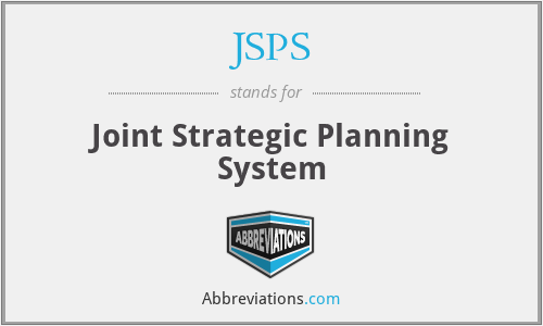 JSPS - Joint Strategic Planning System