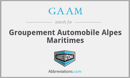 GAAM - Groupement Automobile Alpes Maritimes