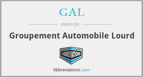 GAL - Groupement Automobile Lourd