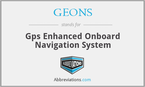 GEONS - Gps Enhanced Onboard Navigation System