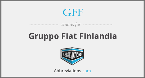 GFF - Gruppo Fiat Finlandia