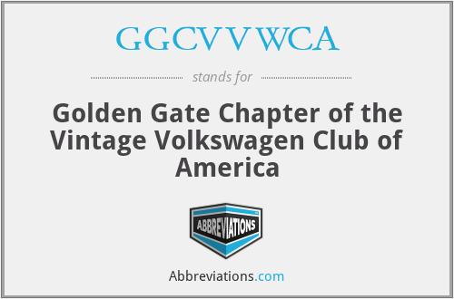 GGCVVWCA - Golden Gate Chapter of the Vintage Volkswagen Club of America