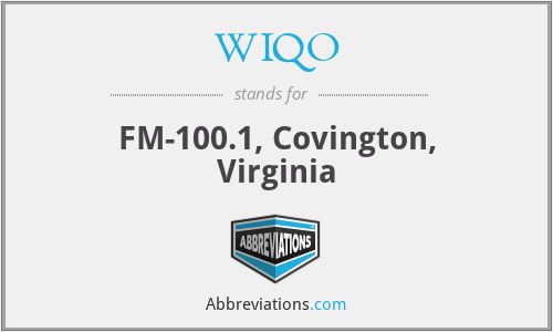 WIQO - FM-100.1, Covington, Virginia