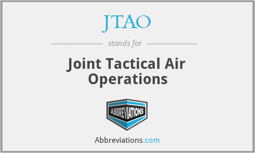 JTAO - Joint Tactical Air Operations