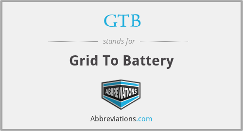 GTB - Grid To Battery