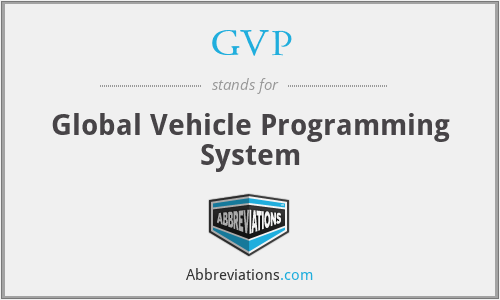 GVP - Global Vehicle Programming System