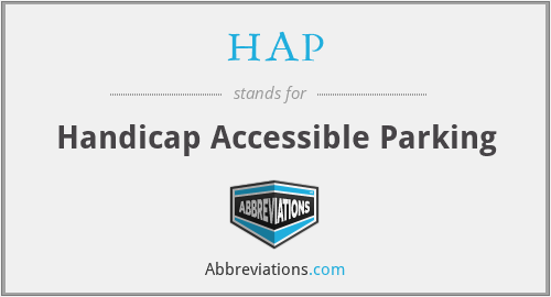 HAP - Handicap Accessible Parking