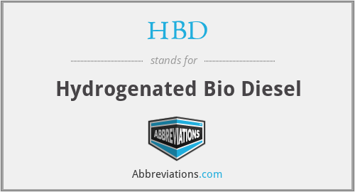 HBD - Hydrogenated Bio Diesel