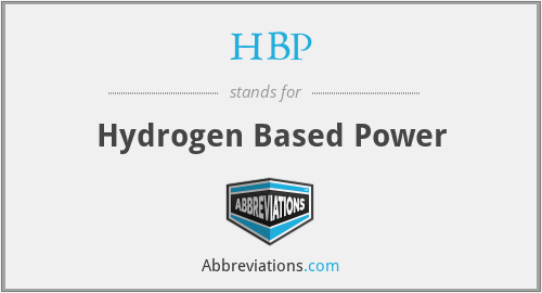HBP - Hydrogen Based Power