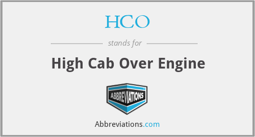 HCO - High Cab Over Engine