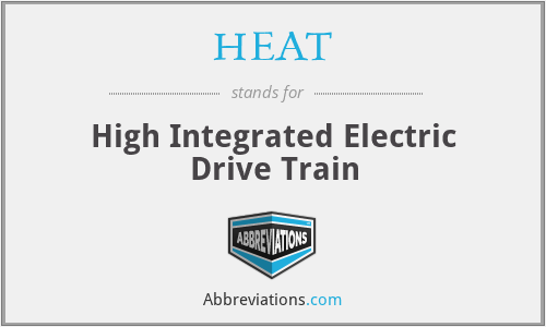 HEAT - High Integrated Electric Drive Train