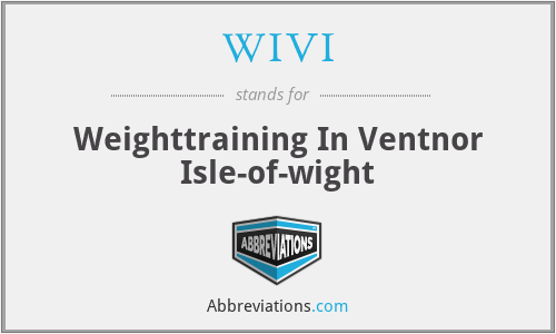WIVI - Weighttraining In Ventnor Isle-of-wight