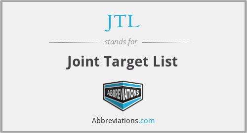 JTL - Joint Target List