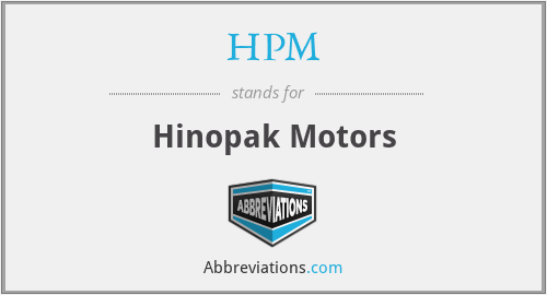HPM - Hinopak Motors