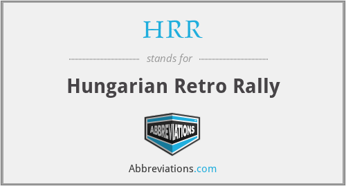 HRR - Hungarian Retro Rally