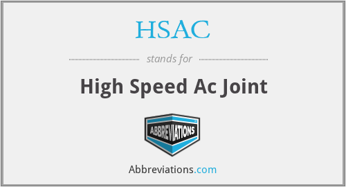 HSAC - High Speed Ac Joint