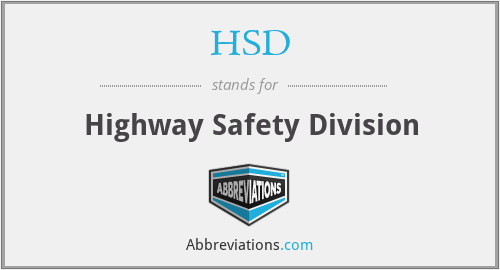 HSD - Highway Safety Division