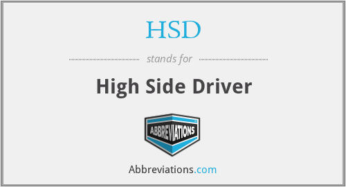 HSD - High Side Driver