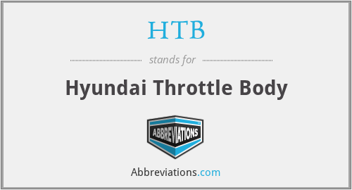 HTB - Hyundai Throttle Body