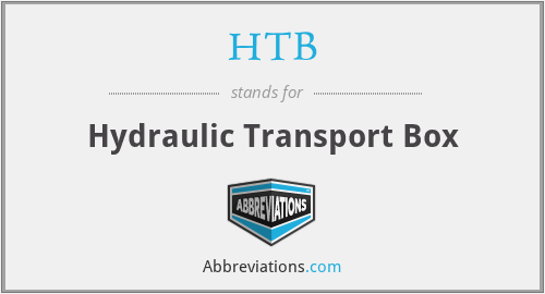 HTB - Hydraulic Transport Box