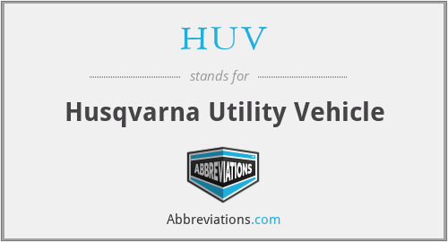 HUV - Husqvarna Utility Vehicle