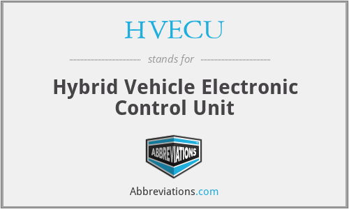 HVECU - Hybrid Vehicle Electronic Control Unit