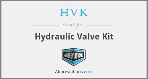 HVK - Hydraulic Valve Kit