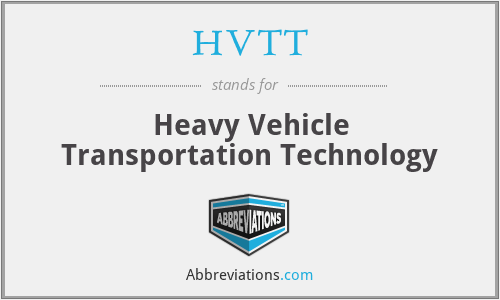 HVTT - Heavy Vehicle Transportation Technology