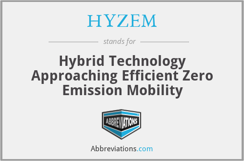 HYZEM - Hybrid Technology Approaching Efficient Zero Emission Mobility