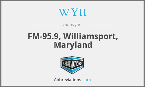 WYII - FM-95.9, Williamsport, Maryland