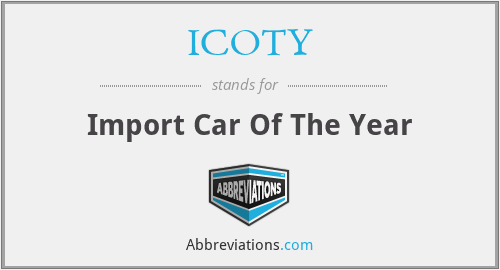 ICOTY - Import Car Of The Year