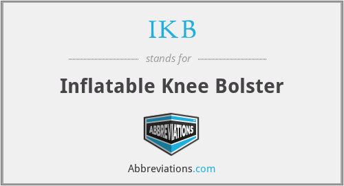 IKB - Inflatable Knee Bolster