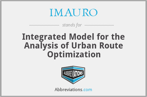 IMAURO - Integrated Model for the Analysis of Urban Route Optimization