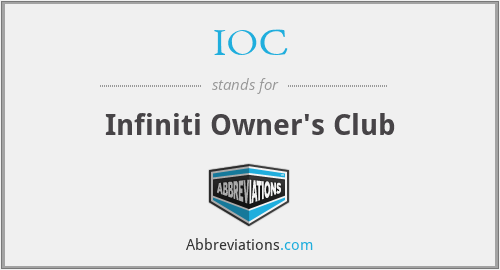 IOC - Infiniti Owner's Club