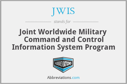 JWIS - Joint Worldwide Military Command and Control Information System Program