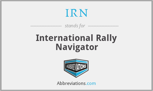 IRN - International Rally Navigator