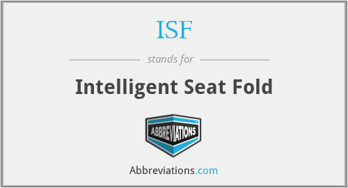 ISF - Intelligent Seat Fold