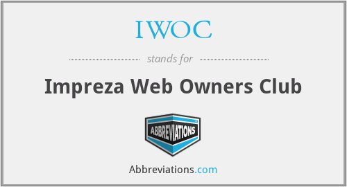IWOC - Impreza Web Owners Club