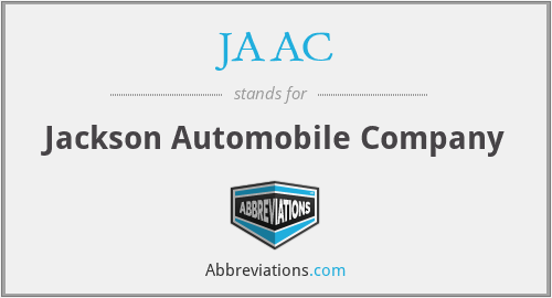 JAAC - Jackson Automobile Company