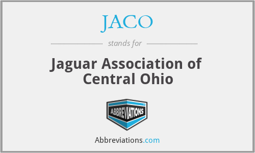 JACO - Jaguar Association of Central Ohio