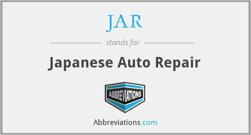 JAR - Japanese Auto Repair