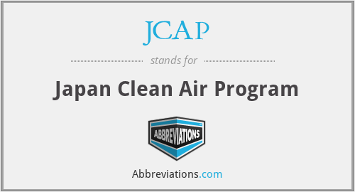 JCAP - Japan Clean Air Program