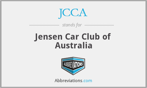 JCCA - Jensen Car Club of Australia