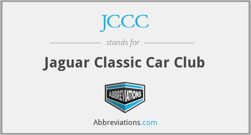 JCCC - Jaguar Classic Car Club