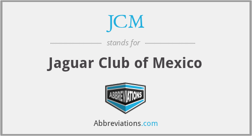 JCM - Jaguar Club of Mexico