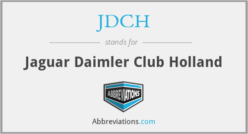 JDCH - Jaguar Daimler Club Holland
