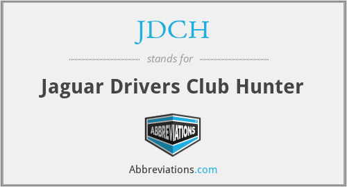 JDCH - Jaguar Drivers Club Hunter