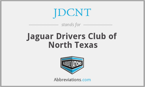 JDCNT - Jaguar Drivers Club of North Texas