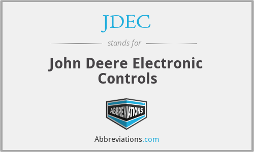 JDEC - John Deere Electronic Controls
