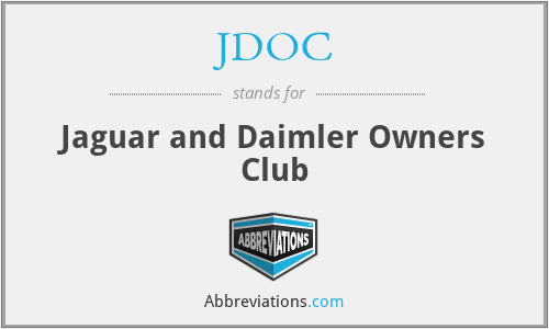 JDOC - Jaguar and Daimler Owners Club